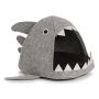KATTKORG SHARK 45X38X34CM GRÅ 