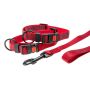 HUNDHALSBAND KARLIE ASP+ JUSTERBAR RÖD 20-35 CM