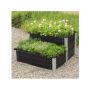 PLANTERINGSLÅDA PLUS PIPE SVART 140X80X36 CM