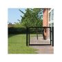 PANELSTÄNGSEL HORTUS 4 SEKTIONER INKL GRIND SVART 100X100 CM