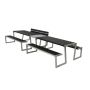 TRÄDGÅRDSMÖBEL PLUS BORD/BÄNKSET ZIGMA DUBBEL SVART