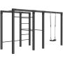 UTEGYM PLUS OUTDOOR FITNESS MODELL 3 138X138X220CM SVART