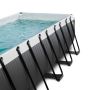 POOL EXIT TOYS BLACK LEATHER MED SANDFILTER OCH TAK 540X250CM SVART