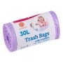 PLASTPÅSE LILA 30L 25ST