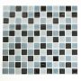 MOSAIK KRISTALL MIX SVART/VIT/GRÅ 30X32,7CM PRIS PER ARK