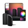 BORDSLAMPA PHILIPS HUE PLAY WALL WASHER SVART 2-PACK                            