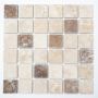 MOSAIK CHIARO NOCHE TRAVERTINE 30,8X30,8CM PRIS PER ARK