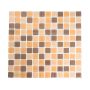 KRISTALLMOSAIK MIX BRUN 2,5X2,5X0,4CM PR                             