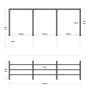 PERGOLA PLUS ARCADE MODELL 2 575X148X217CM SVART