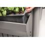 BLOMLÅDA BIOHORT FLORABOARD 25X85CM KVARTSGRÅ 2-PACK 