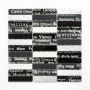 MOSAIK CRYSTAL STEN BLACK 9,8X2,3CM PRIS PER ARK