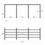PERGOLA PLUS ARCADE MODELL 4 575X188X217CM