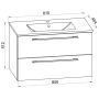 KOMMODPAKET VCM BADINOS 80CM