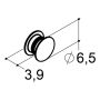 DUSCHHÖRNA CAMARGUE VAL HALVRUND 100X100CM