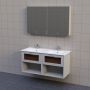 BADRUMSMÖBEL AURA BOX PORSLIN DUBBEL 120CM