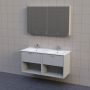 BADRUMSMÖBEL AURA BOX PORSLIN DUBBEL 120CM