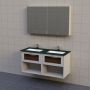 BADRUMSMÖBEL AURA BOX BÄNKSKIVA DUBBEL 120CM
