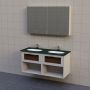 BADRUMSMÖBEL AURA BOX BÄNKSKIVA DUBBEL 120CM
