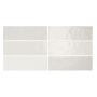 KAKEL TENFORS CREATIVA 6,5X20CM WHITE BLANK 0,5M²/KRT