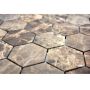 MOSAIK HEXAGON MARBLE EMPERADO 29,8X30,5CM PRIS PER ARK