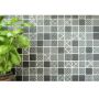 MOSAIK WELSCHEIT SQUARE PATCHWORK BLACK 31,5X31,5CM PRIS PER ARK