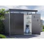 FÖRRÅD BIOHORT HIGHLINE H4 DUBBELDÖRR METALLIC MÖRKGRÅ 6,35M² 