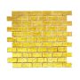 KRISTALLMOSAIK BRICK GOLD STRUCTURE 4.8X2.3CM 4MM