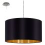 TAKLAMPA EGLO MASERLO Ø38CM SVART/GULD