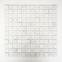 MOSAIK WELSCHEIT SJÄLVHÄFTANDE KRISTALL/STEN VIT 2,3X2,3CM PRIS PER ARK