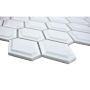 MOSAIK METRO DIAMOND VIT MATT 6X4.8 CM