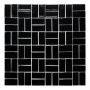 MOSAIK WINDMILL SVART BLANK 30X30CM PRIS PER ARK