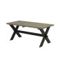 BORD PLUS NOSTALGI SVART/GRÅBRUN 177X76CM