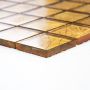 MOSAIK FOIL SQUARE GOLD STRUCTURE GLASS 8MM PRIS PER ARK