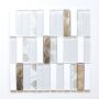 MOSAIK WELSCHEIT RECTANGLE GLAS/STEN VIT 30X30CM PRIS PER ARK