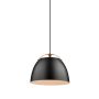 TAKLAMPA HALO DESIGN OSLO Ø40CM SVART/EK