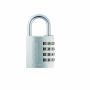 HÄNGLÅS ABUS KOMBINATION 4-SIFFROR 40MM SILVER 