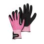 TRÄDGÅRDSHANDSKE GARDOL ROSA GUMMERAD STRL 8
