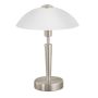 BORDSLAMPA EGLO SOLO E14 VIT/SILVER 