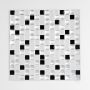 MOSAIK SJÄLVHÄFTANDE VINYL SQUARE SVART/VIT 0,26M²/KRT