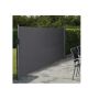 VINDSKYDD HORTUS UTDRAGBART ANTRACIT 140X300 CM 