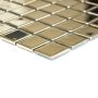MOSAIK SQUARE GULD 2,5X2,5CM PRIS PER ARK