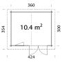 STUGA PALMAKO KLARA 10,4M²