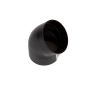 RÖRVINKEL RIAS 45 GRADER SVART 75MM