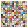 MOSAIK RETRO SQUARE MIX GLOSSY PRIS PER ARK