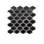 MOSAIK METRO DIAMOND SVART BLANK 6X4.8 CM