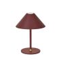 BORDSLAMPA HALO DESIGN HYGGE BATTERI Ø15CM MAROON