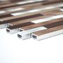 MOSAIK MODERN INTERLOCK MIX ALLOY/COPPER PRIS PER ARK