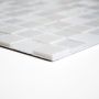 MOSAIK WELSCHEIT SJÄLVHÄFTANDE KRISTALL/STEN VIT 2,3X2,3CM PRIS PER ARK